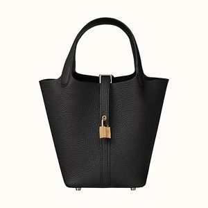 SOLD!! Hermès Picotin Lock 18 Bag in Noir/Black with Gold Hardware